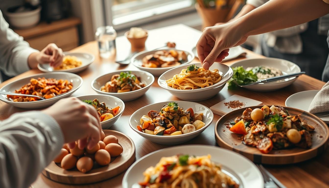 Home cook preparing ingredients in the kitchen